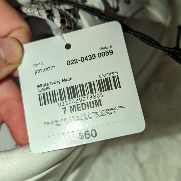 Nwt Arizona techno white ivory multi fashion sneakers - Picture 4 of 14